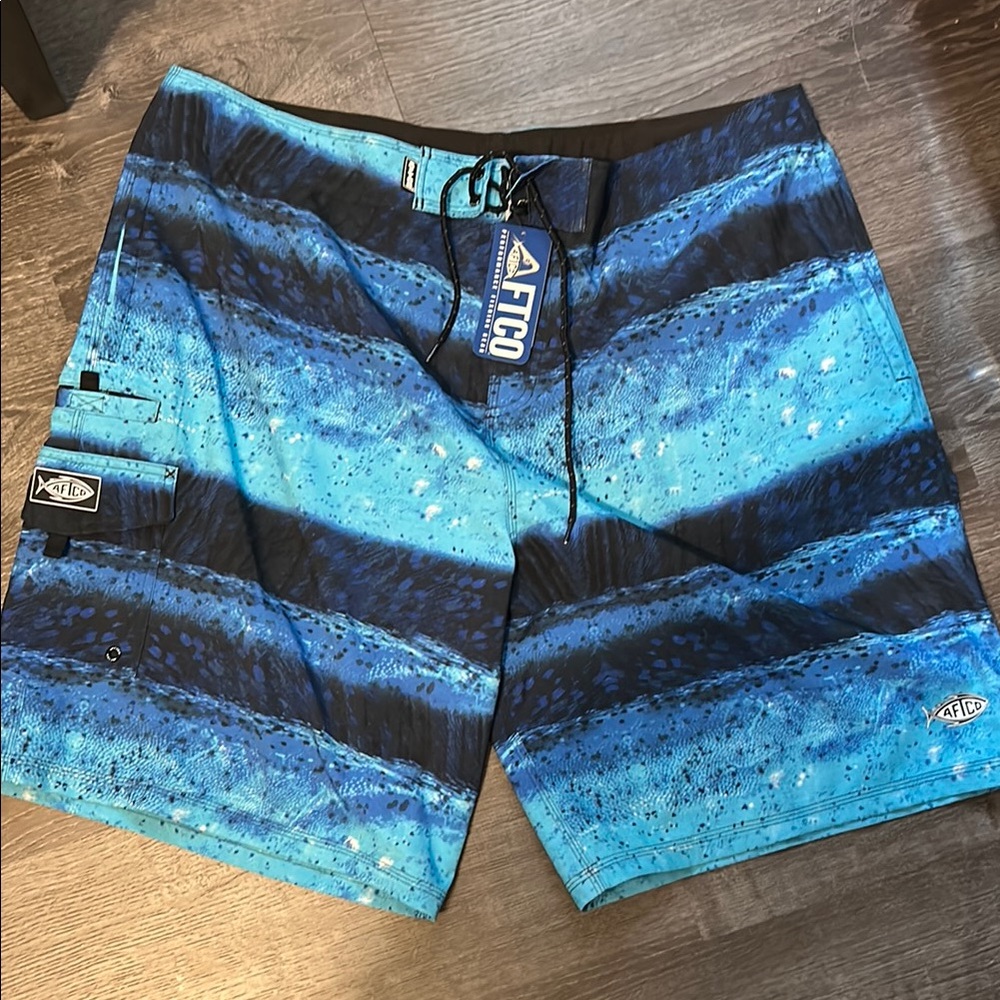 AFTCO Men's Blue Board Shorts Size 40 NWT